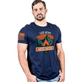 Nine Line More Nature, Less News Men's Cotton T Shirt [FC-7-MORNATTS]