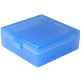 Berry's Ammo Box 100 Round .38 Spl/.357 Mag and Similar Polymer Blue [FC-711148030209]