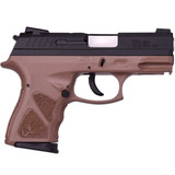 Taurus TH9c 9mm Luger Compact Semi Auto Pistol 3.5" Barrel 17 Rounds Novak Style Sights Thumb Safety Brown Polymer Frame Black Finish [FC-725327617082]