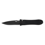 SOG Strat Ops Auto 3.5" Folding Automatic Plain Edge Knife Micarta Handle S35VN Black [FC-729857006514]