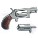 North American Arms Sidewinder Single Action Revolver .22 WMR/.22 LR 1" Barrel 5 Rounds Wood Grips Stainless Finish NAA-SWC [FC-744253002212]