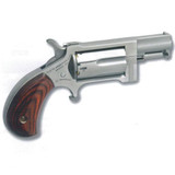 North American Arms Sidewinder Single Action Revolver .22 WMR 1" Barrel 5 Rounds Wood Grips Stainless Finish NAA-SW [FC-744253002533]