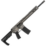 Black Rain BRO Fusion AR-15 5.56 NATO Semi Auto Rifle 16" Barrel 30 Rounds M-LOK Slim Handguard MFT Stock Titanium Battleworn [FC-680490947728]