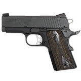 SIG Sauer 1911 Ultra Semi Automatic Pistol .45 ACP 3.3" Barrel 7 Round Capacity Blackwood Grips Nitron Finish 1911U-45-BSS [FC-798681429714]