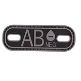 5ive Star Gear PVC Morale Patch Blood Type AB NEG Black [FC-690104432205]