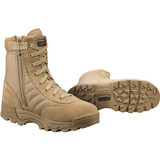 Original S.W.A.T. Classic 9" Side Zip Men's Boot Size 8.5 Regular Non-Marking Sole Leather/Nylon Tan 115202-85 [FC-805619146336]