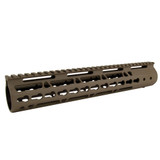 TacFire AR-15 Ultra Slim Keymod Free Float Hand Guard With Detachable Rails 12" (Gen 2) Aluminum Tan HG09-T-12 [FC-811261027374]