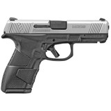 Mossberg MC2c 9mm Luger Compact Semi Auto Pistol 3.9" Barrel 13 Rounds 3-Dot Sights Manual Safety Black Polymer Frame with Matte Stainless Slide [FC-015813890182]