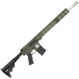 GLFA .450 Bushmaster AR-15 Semi Auto Rifle 18" Stainless Barrel 5 Round 15" Free Float M-LOK Hand Guard Collapsible Stock OD Green/Black [FC-702458691297]
