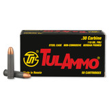 50 Rounds of TulAmmo .30 Carbine Ammunition FMJ 110 Grains TA301110 [FC-814950011265]