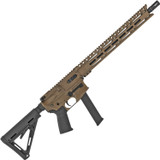 Diamondback DB9RMLBB 9mm Luger AR-15 Semi Auto Rifle 16" Barrel 31 Rounds Uses Glock Style Magazines 15" M-LOK Handguard Collapsible Stock Burnt Bronze Finish [FC-815875015833]