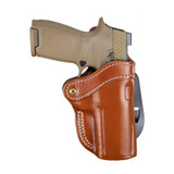 1791 Gunleather Optic Ready Open Top Multi-Fit 2.4 OWB Paddle Holster for Full Size Large Frame Semi Auto Models Right Hand Draw Leather Classic Brown [FC-816161029817]