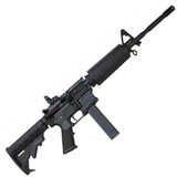 CMMG Mk9LE Semi Automatic Rifle 9mm Luger 16" M4 Barrel 32 Rounds Collapsible Stock M4 Handguard Black Finish 90A1A7D [FC-852005002288]