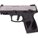 Taurus G2S Slim 9mm Luger Semi Auto Pistol 3.2" Barrel 7 Rounds Single Action with Restrike 3 Dot Sights Thumb Safety Black Polymer Frame Stainless Finish [FC-725327616290]