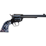 Heritage Manufacturing Rough Rider .22 LR Rimfire Revolver 6.5" Barrel 6 Round American Flag Grips Blued Finish [FC-727962703120]