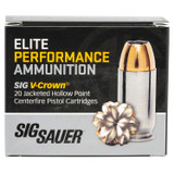 SIG Sauer Elite V-Crown 10mm Auto Ammo 200 Grain JHP [FC-798681644926]