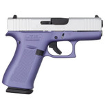 GLOCK 43X 9mm Luger Semi Auto Pistol 3.41" Barrel 10 Rounds Silver and Orchid [FC-850016570635]
