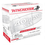 Winchester USA .40 S&W Ammunition 600 Rounds, FMJ, 165 Grain [FC-00020892221840]