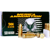 Merica Ammunition 9mm 124 Grain FMJ [FC-AMM-113-9115-50]
