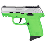 SCCY Industries CPX-2 RDR Gen 3 9mm Luger Pistol Stainless Lime Green [FC-810099571189]