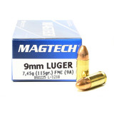Magtech 9mm Luger Ammunition 1000 Rounds 115 Grain Full Metal Jacket 1135fps [FC-754908162208]