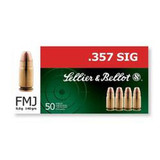 Sellier & Bellot .357 SIG Ammunition 1000 Rounds FMJ 140 Grains SB357SIG [FC-754908505159]