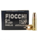 Fiocchi Pistol Shooting Dynamics Personal Defense 9mm Luger Ammunition 50 Rounds 115 Grain JHP Projectile 1175 fps [FC-762344701103]