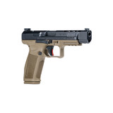 Canik METE SFX 9mm Luger Semi Automatic Pistol 5.2" Barrel 18/20 Round Magazines 3 Dot Sights Polymer Frame Black/FDE Finish [FC-787450607651]