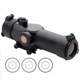 TRUGLO Trition 30mm Tri Color Tactical Red Dot Sight 3 MOA Center Dot Weaver Mount Aluminum Black [FC-788130016237]