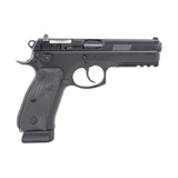 CZ-USA CZ75 SP-01 Tactical 9mm Luger Semi Auto Pistol 4.60" Barrel 18 Rounds Fixed 3-Dot Luminescent Sights Steel Frame Rubber Grips Matte Black [FC-806703891538]