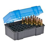 Plano Ammo Box 50 Rounds Small Rifle Polymer Flip Top Blue 122850 [FC-024099122856]