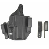 LAG Tactical Defender Series OWB/IWB Holster for S&W Shield 380 EZ ONLY Right Hand Draw Kydex Construction Matte Black Finish [FC-811256020625]