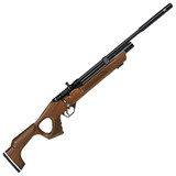 Hatsan Flash QE .22 Caliber PCP Air Rifle 17.7" Barrel 970 fps 12 Shot Walnut Thumbhole Stock Black Finish [FC-817461015036]