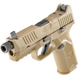 FNH FN-509 Tactical 9mm Luger Semi Auto Pistol 4.5" Threaded Barrel 10 Rounds Ambidextrous Controls Night Sights Polymer Frame Flat Dark Earth [FC-845737009144]