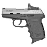 SCCY CPX-2 RD 9mm Pistol with Red Dot Black Frame Silver Slide [FC-850013592289]