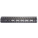 2A Armament AR-15 Aethon Rail 12" M-LOK Compatible Free Float Hand Guard 6061 Extrusion Aluminum Hard Coat Anodized Matte Black [FC-854361006931]