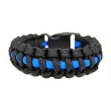 Echo Tactical Thin Blue Line 550 Paracord Surival Bracelet E1-PCB550 [FC-861200000203]