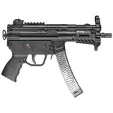 PTR 9KT 9mm Luger Semi Auto Pistol 5.16" Threaded Barrel 30 Rounds Aluminum M-LOK Handguard Aluminum End Cap with Sling Swivel Black Finish [FC-897903003173]