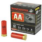 Winchester AA Light Target 12 Gauge Shotshell 250 Rounds 2 3/4" #8 Lead 1 1/8 Ounce [FC-AMM-1027-486]