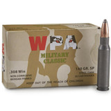 Wolf Military Classic .308 Winchester Ammunition 140 Grain Bi-Metal SP Steel Cased 2800 fp [FC-AMM-17-395]