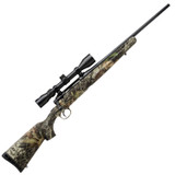 Savage Axis XP Camo Compact Bolt Action Rifle 7mm-08 Remington 20" Barrel 4 Rounds Detachable Box Magazine Weaver 3-9x40 Riflescope Synthetic Stock Mossy Oak Break Up Country Finish [FC-011356572707]