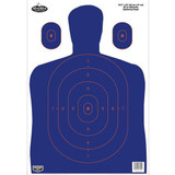 Birchwood Casey Dirty Bird "B-27" Silhouette Paper Target 16.5"x24" Blue 3 Pack 35753 [FC-029057357530]