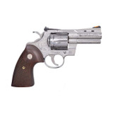Colt Python .357 Magnum Revolver 3" Barrel 6 Rounds Walnut Target Grips Engraved Stainless Steel Finish [FC-850023124579]