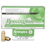 Remington UMC .45 ACP Ammunition 50 Rounds 230 Grain Jacketed Hollow Point 835fps [FC-047700356808]