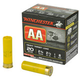 Winchester AA Target 20 Ga 2.75" #8 Lead 1oz 25 Rounds [FC-2-WNAAH208BX]