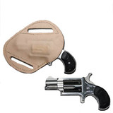 North American Arms Carry Combo Mini Revolver .22 LR 1.125" Barrel 5 Rounds Black Rubber Grips Stainless Steel with Holster 22LRGRCHS [FC-744253001833]