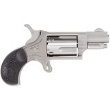 North American Arms Carry Combo Mini Revolver .22 LR 1.125" Barrel 5 Rounds Black Rubber Grips Stainless Steel with Holster 22LRGRCHS [FC-744253001833]