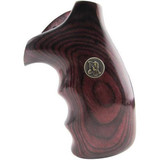 Pachmayr Renegade Deluxe Wood Laminate Revolver Grips S&W K/L Frame Round Butt Revolver Smooth Panels Rosewood [FC-034337630302]