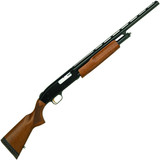 Mossberg 505 Youth 20 Gauge Pump Action Shotgun 20" Barrel 3" Chamber 4 Rounds Twin Bead Sights Wood Stock Blued [FC-015813571104]