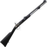 Traditions Deerhunter Black Powder Flintlock Rifle .50 Caliber 24" Octagonal Barrel Fiber Optic Sights Synthetic Stock Black R3200850 [FC-040589019727]